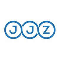 jjz lettera logo design su sfondo bianco. jjz creative iniziali lettera logo concept. disegno della lettera jjz. vettore