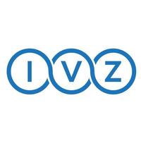 ivz lettera logo design su sfondo bianco. ivz creative iniziali lettera logo concept. disegno della lettera ivz. vettore