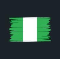 pennellate bandiera nigeria. bandiera nazionale vettore