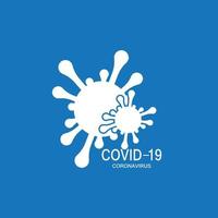 illustrazione vettoriale del logo di protezione covid-19