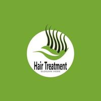 illustrazione vettoriale del logo per il trattamento dei capelli