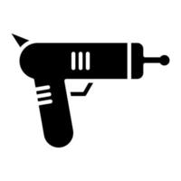 icona del glifo della pistola spaziale vettore