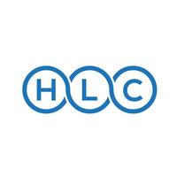 hlc lettera logo design su sfondo bianco. hlc creative iniziali lettera logo concept. disegno della lettera hlc. vettore