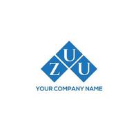 zuu lettera logo design su sfondo bianco. zuu creative iniziali lettera logo concept. disegno della lettera zuu. vettore