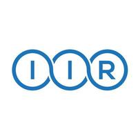 iir lettera logo design su sfondo bianco. iir creative iniziali lettera logo concept. il loro disegno di lettera. vettore