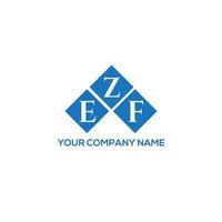 ezf lettera logo design su sfondo bianco. ezf creative iniziali lettera logo concept. disegno della lettera ezf. vettore
