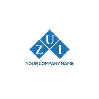 zui lettera logo design su sfondo bianco. zui creative iniziali lettera logo concept. disegno della lettera zui. vettore