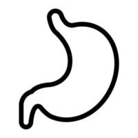 illustrazione vettoriale dello stomaco su uno sfondo. simboli di qualità premium. icone vettoriali per il concetto e la progettazione grafica.