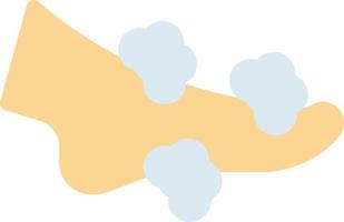 illustrazione vettoriale del lavaggio dei piedi su uno sfondo. simboli di qualità premium. icone vettoriali per il concetto e la progettazione grafica.