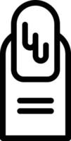 illustrazione vettoriale di smalto per unghie su uno sfondo. simboli di qualità premium. icone vettoriali per il concetto e la progettazione grafica.