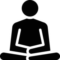 illustrazione vettoriale di meditazione su uno sfondo simboli di qualità premium. icone vettoriali per il concetto e la progettazione grafica.