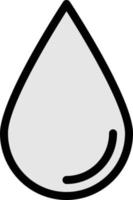 illustrazione vettoriale di goccia d'acqua su uno sfondo simboli di qualità premium. icone vettoriali per il concetto e la progettazione grafica.