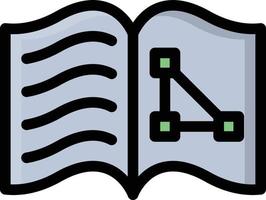 illustrazione vettoriale del libro di matematica su uno sfondo simboli di qualità premium icone vettoriali per il concetto e la progettazione grafica.