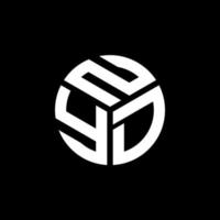 nyd lettera logo design su sfondo nero. nyd creative iniziali lettera logo concept. disegno della lettera nyd. vettore