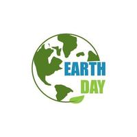 modello di vettore di logo di ecologia di giorno della terra