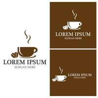 icona del caffè e modello vettoriale di simbolo