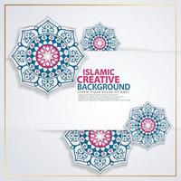 eventi di nozze tradizionali islamici e altri utenti con dettagli colorati ornamentali islamici realistici del mosaico vettore