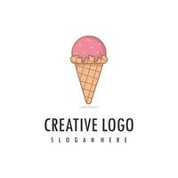 vettore logo gelato