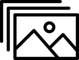 illustrazione vettoriale della galleria su uno sfondo simboli di qualità premium. icone vettoriali per il concetto e la progettazione grafica.