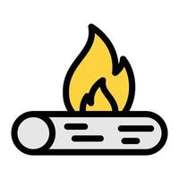 illustrazione vettoriale di legna da ardere su uno sfondo. simboli di qualità premium. icone vettoriali per il concetto e la progettazione grafica.