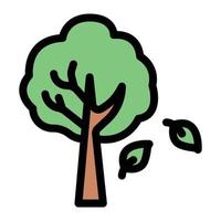 illustrazione vettoriale dell'albero di autunno su uno sfondo simboli di qualità premium. icone vettoriali per il concetto e la progettazione grafica.