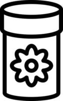 illustrazione vettoriale della bottiglia di spezie su uno sfondo. simboli di qualità premium. icone vettoriali per il concetto e la progettazione grafica.