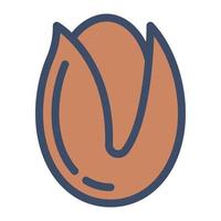 illustrazione vettoriale di pistacchio su uno sfondo simboli di qualità premium. icone vettoriali per il concetto e la progettazione grafica.
