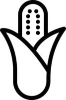 illustrazione vettoriale di mais su uno sfondo simboli di qualità premium. icone vettoriali per il concetto e la progettazione grafica.
