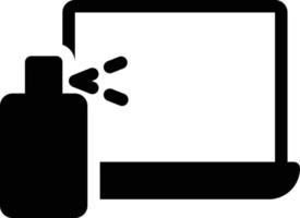 illustrazione vettoriale pulita del laptop su uno sfondo. simboli di qualità premium. icone vettoriali per il concetto e la progettazione grafica.