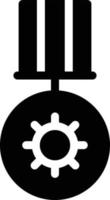 illustrazione vettoriale medaglia su uno sfondo simboli di qualità premium. icone vettoriali per il concetto e la progettazione grafica.
