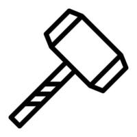illustrazione vettoriale martello su uno sfondo. simboli di qualità premium. icone vettoriali per il concetto e la progettazione grafica.