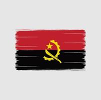 pennello bandiera angola. bandiera nazionale vettore