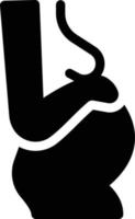 illustrazione vettoriale di gravidanza su uno sfondo. simboli di qualità premium. icone vettoriali per il concetto e la progettazione grafica.