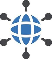 illustrazione vettoriale di rete globale su uno sfondo simboli di qualità premium. icone vettoriali per il concetto e la progettazione grafica.