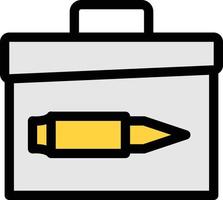 bullet box illustrazione vettoriale su uno sfondo simboli di qualità premium. icone vettoriali per il concetto e la progettazione grafica.