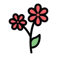 illustrazione vettoriale di fiori su uno sfondo. simboli di qualità premium. icone vettoriali per il concetto e la progettazione grafica.
