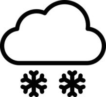 illustrazione vettoriale del fiocco di neve della nuvola su uno sfondo. simboli di qualità premium. icone vettoriali per il concetto e la progettazione grafica.