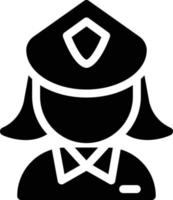 illustrazione vettoriale della polizia su uno sfondo. simboli di qualità premium. icone vettoriali per il concetto e la progettazione grafica.