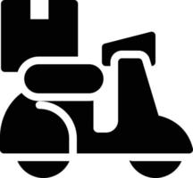 illustrazione vettoriale di consegna scooter su uno sfondo simboli di qualità premium. icone vettoriali per il concetto e la progettazione grafica.