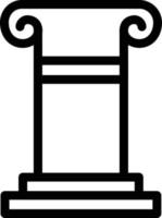 illustrazione vettoriale del pilastro su uno sfondo. simboli di qualità premium. icone vettoriali per il concetto e la progettazione grafica.