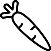 illustrazione vettoriale di carota su uno sfondo simboli di qualità premium. icone vettoriali per il concetto e la progettazione grafica.