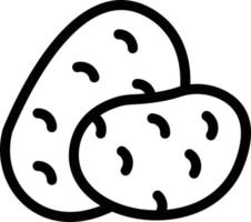 illustrazione vettoriale di patate su uno sfondo. simboli di qualità premium. icone vettoriali per il concetto e la progettazione grafica.