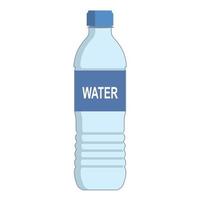 bottiglia di plastica per bere acqua vettore