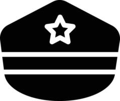 illustrazione vettoriale del cappuccio della polizia su uno sfondo. simboli di qualità premium. icone vettoriali per il concetto e la progettazione grafica.
