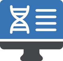 illustrazione vettoriale del dna dello schermo su uno sfondo. simboli di qualità premium. icone vettoriali per il concetto e la progettazione grafica.