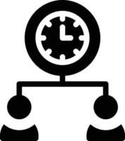illustrazione vettoriale del tempo di gestione su uno sfondo simboli di qualità premium. icone vettoriali per il concetto e la progettazione grafica.