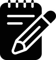 scrivere l'illustrazione vettoriale del blocco note su uno sfondo simboli di qualità premium. icone vettoriali per il concetto e la progettazione grafica.