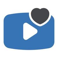 illustrazione vettoriale del video di matrimonio su uno sfondo simboli di qualità premium. icone vettoriali per il concetto e la progettazione grafica.
