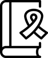 illustrazione vettoriale del libro del cancro su uno sfondo. simboli di qualità premium. icone vettoriali per il concetto e la progettazione grafica.