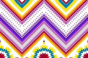 disegno geometrico astratto del modello etnico. Tappeto In Tessuto Azteco Mandala Ornamento Etnico Chevron Decorazione Tessile Carta Da Parati. tribale boho nativo etnico tradizionale ricamo sfondo vettoriale